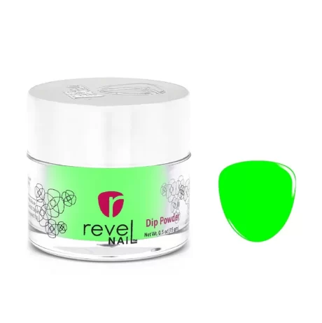 D393 CHARGED GREEN CRÈME Revel Dip Powder
