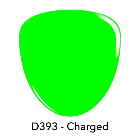 D393 CHARGED GREEN CRÈME Revel Dip Powder