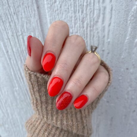 D544 Babe red Revel Nail Dipping Powder