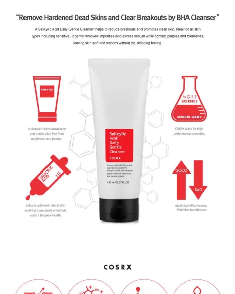 COSRX - Salicylic Acid Daily Gentle Cleanser-2