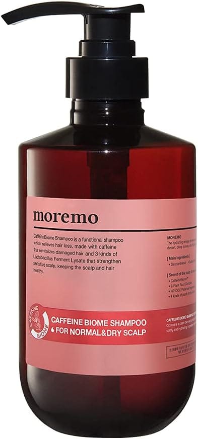 Moremo Caffeine Biome Shampoo For Normal & Dry Scalp, Pink