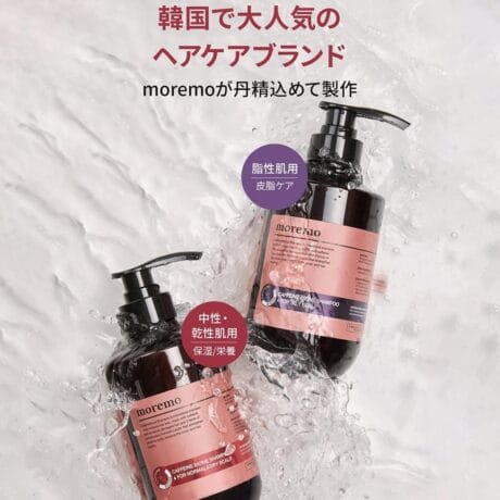 Moremo Caffeine Biome Shampoo For Normal & Dry Scalp, Pink