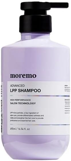 Moremo Advanced LPP Shampoo 490ml - Silicone-Free Protein Repair Shampoo for Damaged Hair